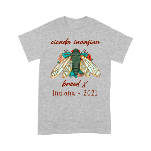 Divesart - Cicada invasion brood X Indiana 2021 - Standard T-shirt