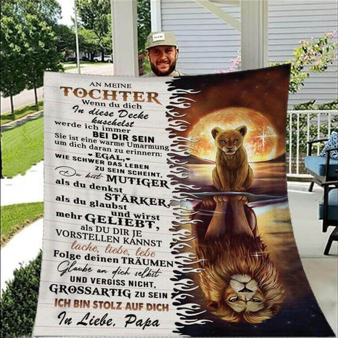 Divesart - Decke vom Vater an die Tochter - "Meine Stärke liegt in dir"
