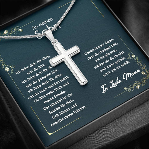 Edelstahl-Halskette - An meinen Sohn