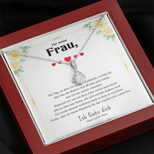 Silber Halskette - Fur Meine Frau