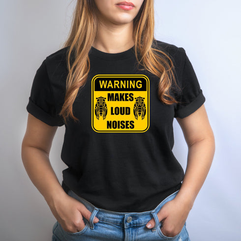 Cicada Warning Makes Loud Noises Brood X 2021 Eastern USA Entomologist Bug Insect Lover Cicada 17-year Entomology Unisex T-Shirt