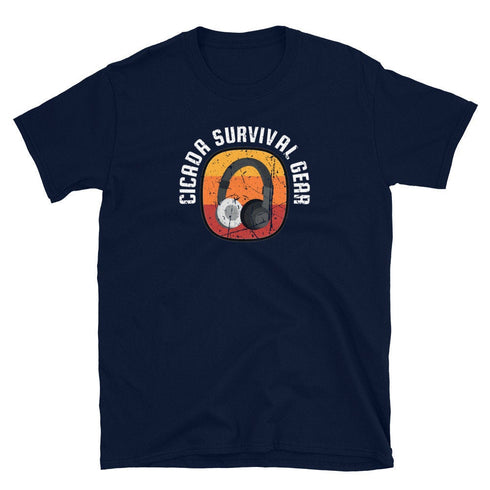 Funny Cicada Survival Gear Meme Short-Sleeve Unisex T-Shirt - Periodical Cicada Brood X 2021 Invasion Gift