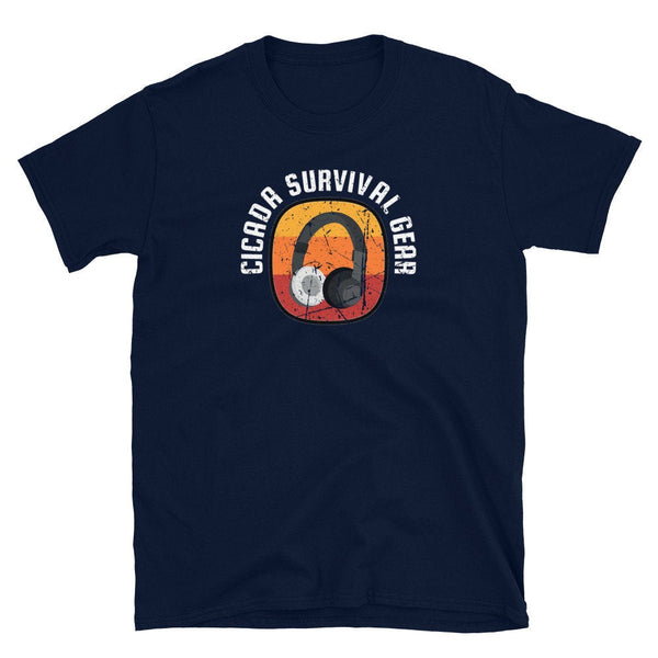 Funny Cicada Survival Gear Meme Short-Sleeve Unisex T-Shirt - Periodical Cicada Brood X 2021 Invasion Gift