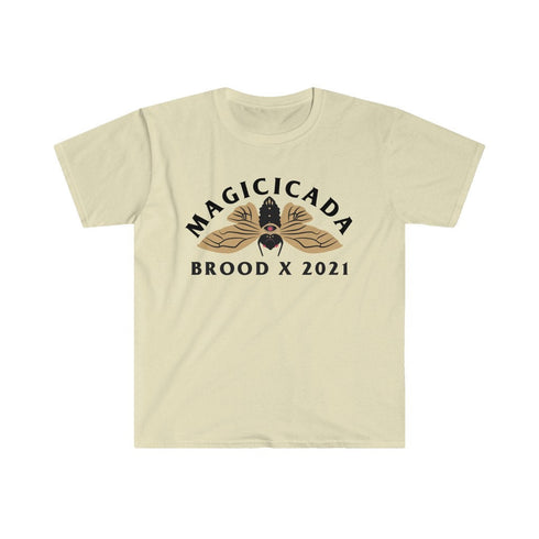 Magicicada Cicada Brood X 2021 Mystical Astrology Aesthetic Entomology Bug Lover Insect Great Eastern Brood Unisex Softstyle T-Shirt