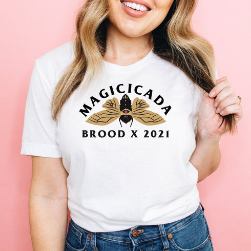 Magicicada Cicada Brood X 2021 Mystical Astrology Aesthetic Entomology Bug Lover Insect Great Eastern Brood Unisex Softstyle T-Shirt