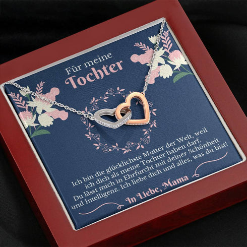 Kette Silber Herzen - Für meine Tochter