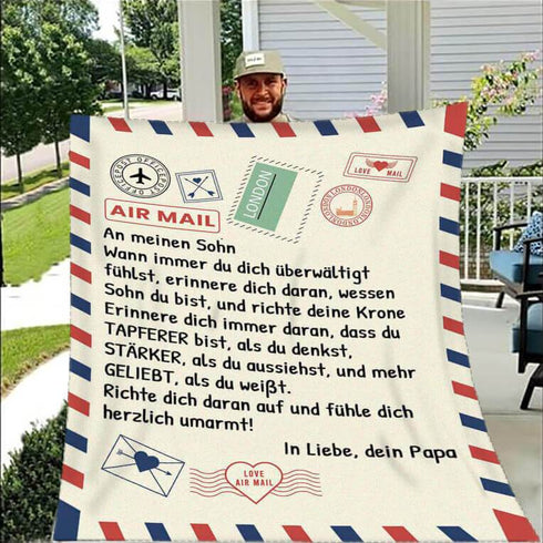 Divesart - Decke vom Vater an den Sohn - "Liebe Brief"