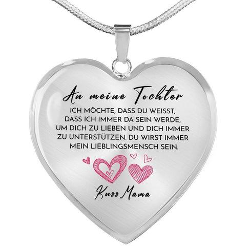 Divesart - Herz Halskette - Du bist mein Lieblingsmensch