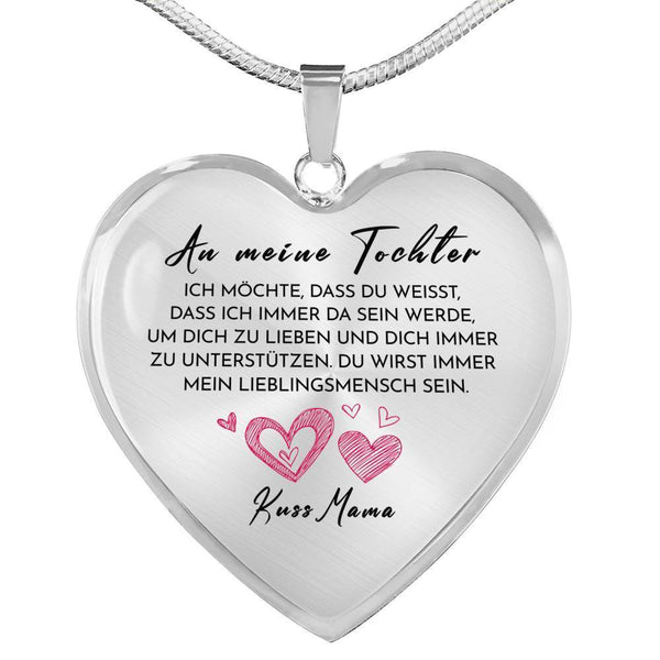 Divesart - Herz Halskette - Du bist mein Lieblingsmensch