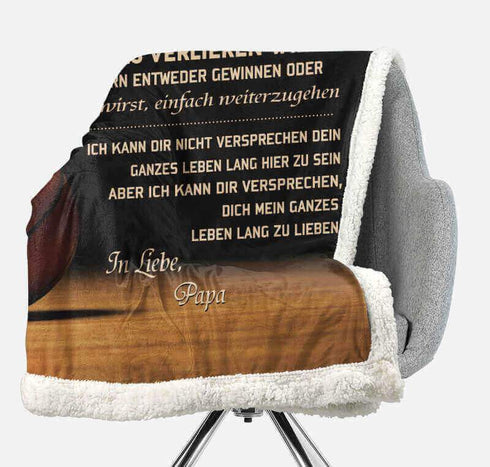 Divesart - Decke vom Vater an den Sohn - "Um zu gewinnen- musst du spielen"