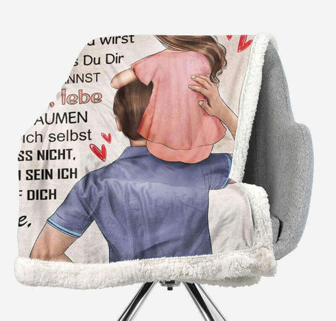 Divesart - Decke vom Vater an die Tochter - "Wunderbare Momente des Lebens"