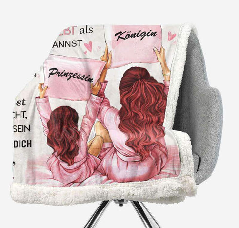 Divesart - Decke von Mutter zu Tochter - "Glück in den kleinen Dingen"