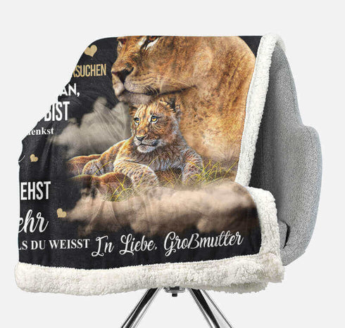 Divesart - Decke von Großmutter zu Enkelin - "Die Kraft der väterlichen Liebe"