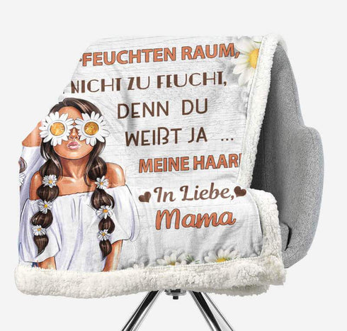 Divesart - Decke von Mutter zu Tochter - "Mein sonniges Mädchen"