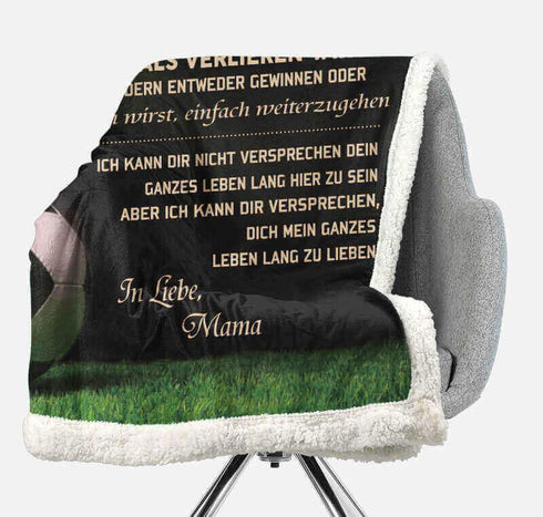 Divesart - Decke von Mutter zu Sohn - "Spiele mit all deiner Kraft"