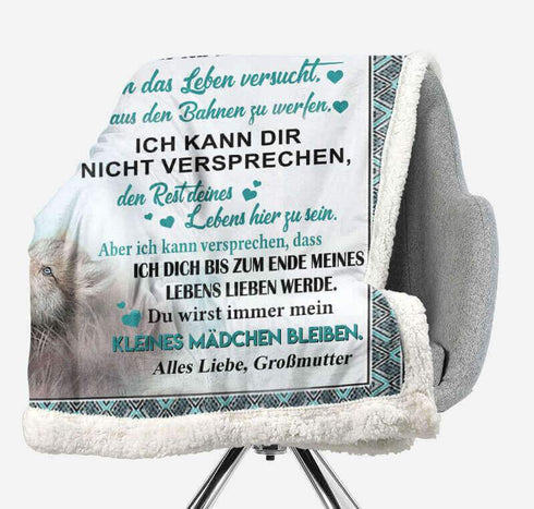Divesart - Decke von Großmutter zu Enkelin - "Wolfstreue"