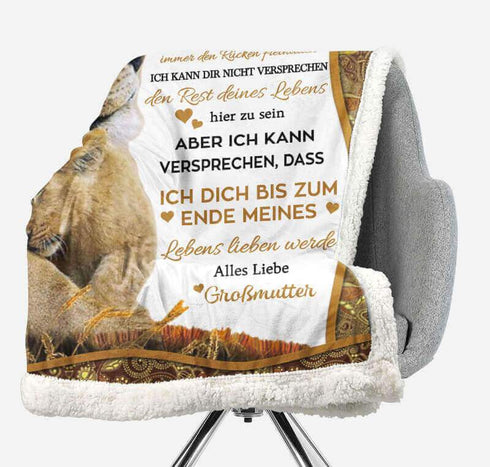 Divesart - Decke von Großmutter zu Enkelin - "Die Wärme der mütterlichen Liebkosung"