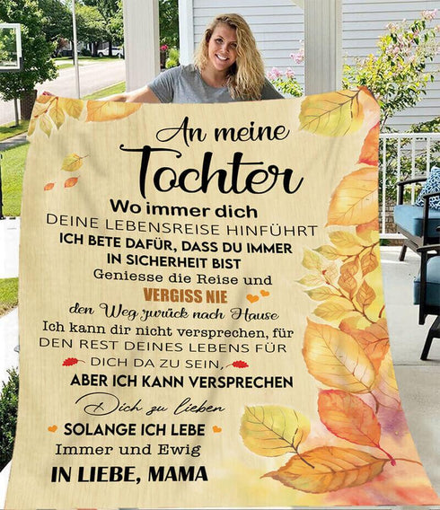 Divesart - Decke von Mutter zu Tochter - "Herbstblätter"