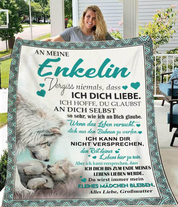 Divesart - Decke von Großmutter zu Enkelin - "Wolfstreue"