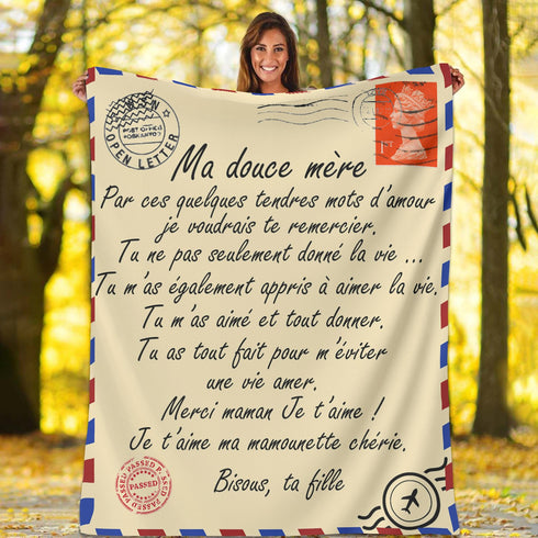 Couverture Personnalisée À Ma Mère Ta Fille
