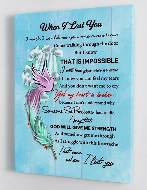 In Loving Memories - Memorial Framed Canvas Gift LL001 - DivesArt LLC