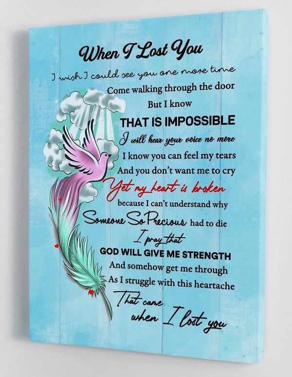 In Loving Memories - Memorial Framed Canvas Gift LL001 - DivesArt LLC