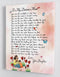 To My Dearest Mom - From Daughter - Mother's Day Framed Canvas DM002