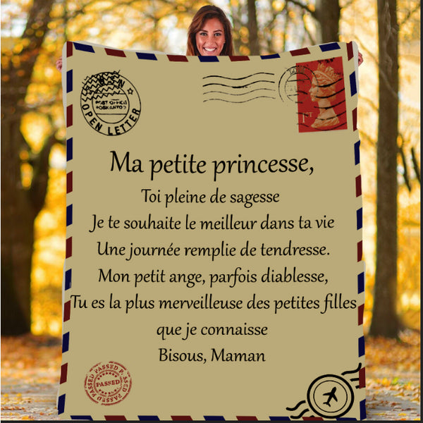 Couverture Personnalisée À Ma Petite Princesse