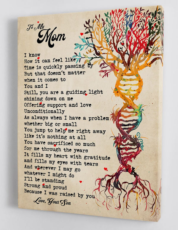 Gift For Mom - From Son - Framed Canvas SM004