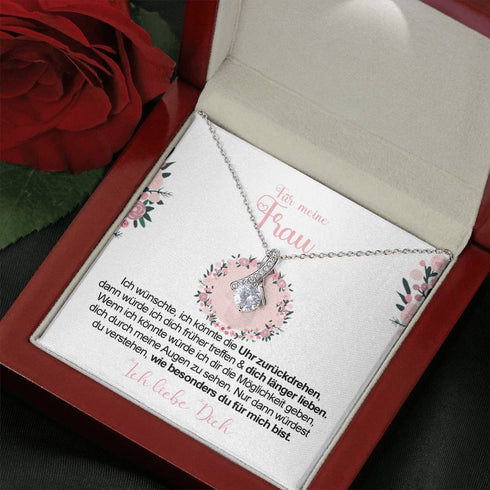 Divesart - Weißgold Halskette - An meine Frau