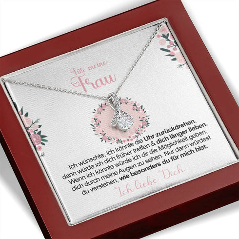 Divesart - Weißgold Halskette - An meine Frau