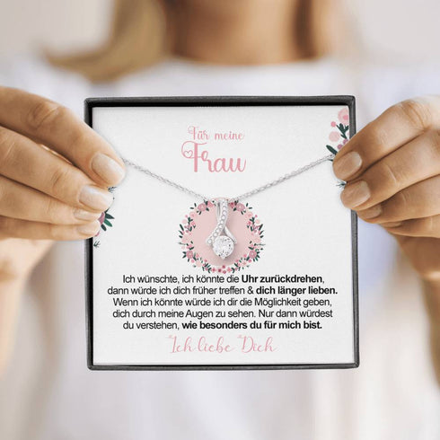 Divesart - Weißgold Halskette - An meine Frau