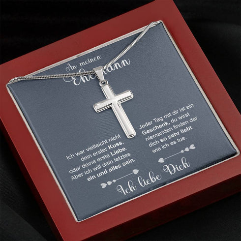 Divesart - Edelstahl-Halskette - An meinen Ehemann