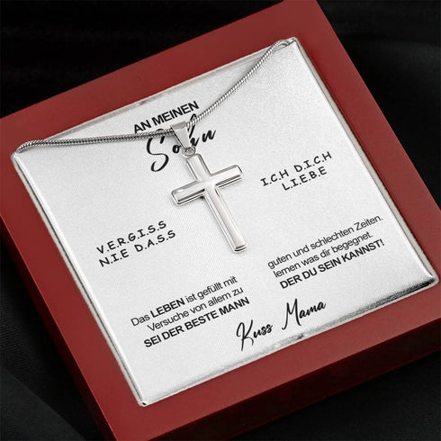 Divesart - Edelstahl-Halskette - An meinen Sohn