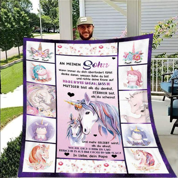 Divesart - Decke vom Vater an den Sohn - "Fabelhafte Welt"