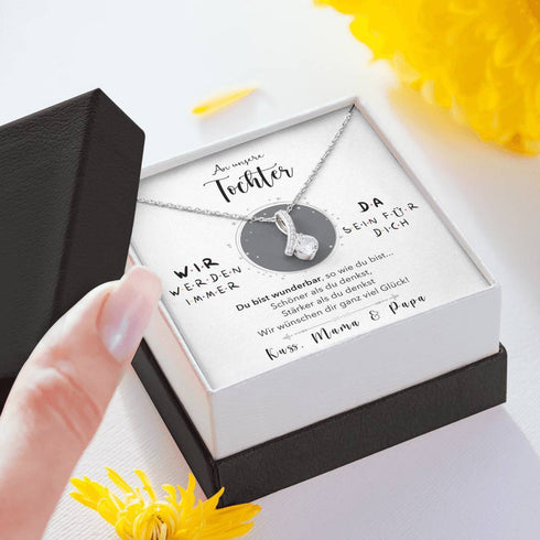 Weißgold Kette - An unsere Tochter