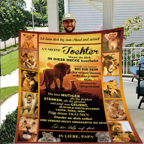 Divesart - Decke vom Vater an die Tochter - "Wer auch immer du bist, du bist mein Kind!"