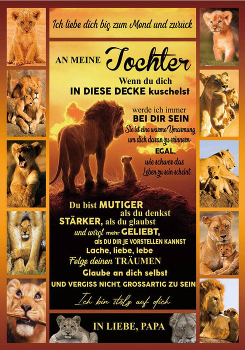 Divesart - Decke vom Vater an die Tochter - "Wer auch immer du bist, du bist mein Kind!"